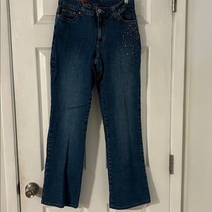 MU Jeans rhinestone denim size 8